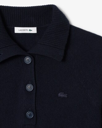 Maglione a collo alto in lana cardata