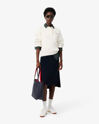 Maglione con colletto a polo Made in France