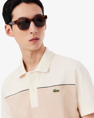 Polo da golf color block regular fit in Piqu&eacute;