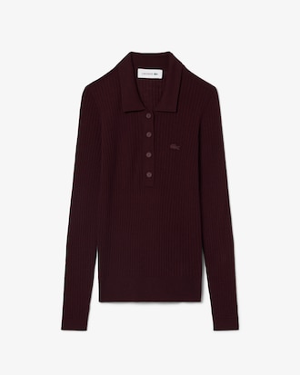 Maglione a collo alto in jersey di lana