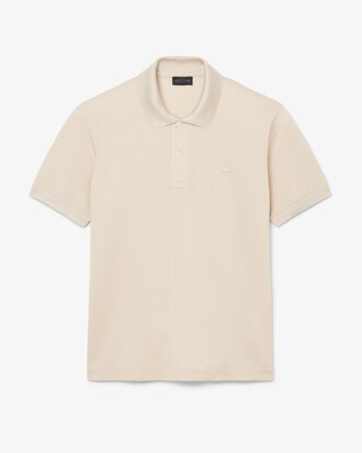 Polo classic fit in piqu&eacute; di seta Runway