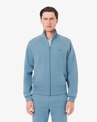 Felpa double face in jersey con zip