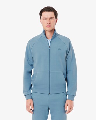 Felpa double face in jersey con zip