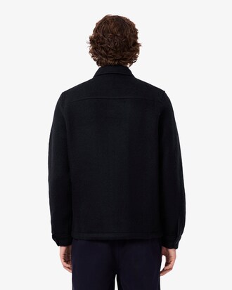 Overshirt in feltro misto lana