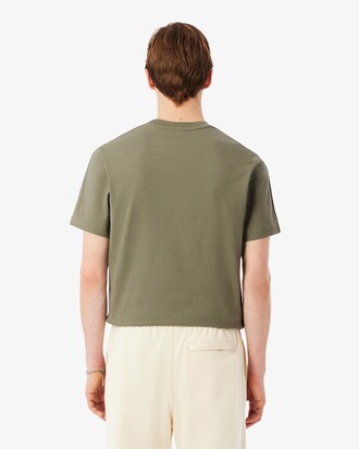 T-shirt con fascia a righe con marchio