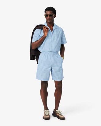 Camicia in twill stampata relaxed fit