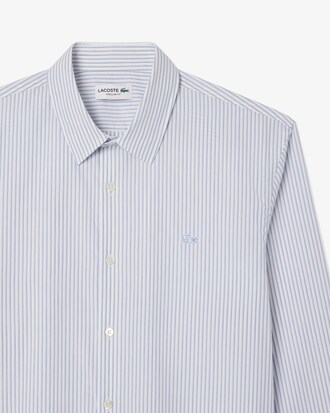 Camicia regular fit in popeline a righe