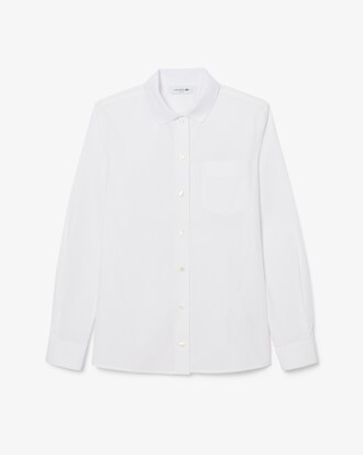 Camicia in popeline elasticizzato slim fit