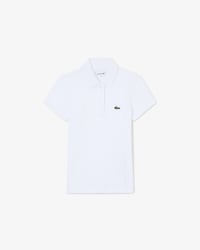 Polo in piqu&eacute; con collo smerlato