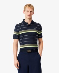 Polo a righe elasticizzata da golf Ultra-Dry