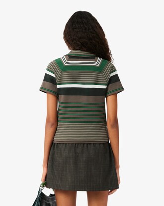 Polo in piqu&eacute; a righe slim fit Runway