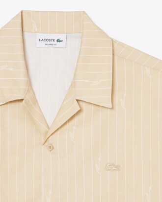 Camicia in twill stampata relaxed fit