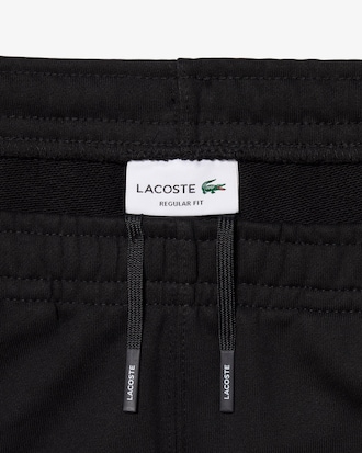 Shorts in tessuto felpato con striscia con logo regular fit