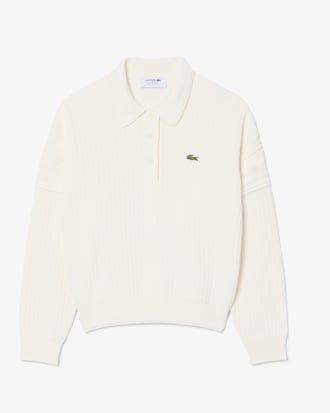 Maglione con colletto a polo Made in France