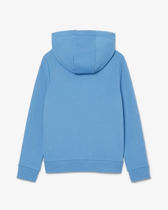 Felpa con cappuccio e zip color block