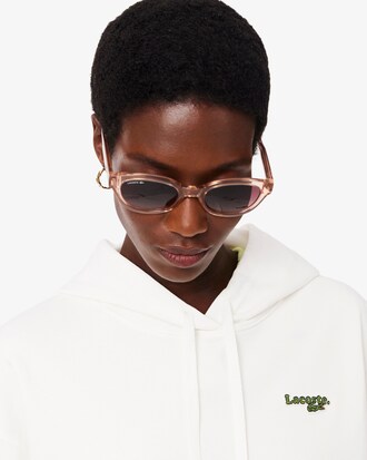 Felpa oversize con cappuccio e logo