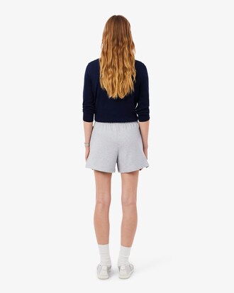 Shorts in tessuto felpato