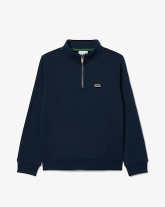 Felpa unisex a collo alto con zip