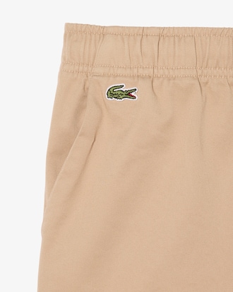 Shorts chino in twill di cotone elasticizzato