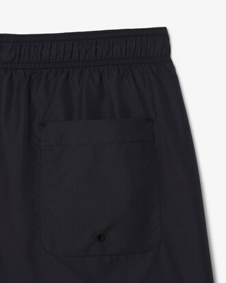 Pantaloncini da bagno monocromatici di lunghezza media