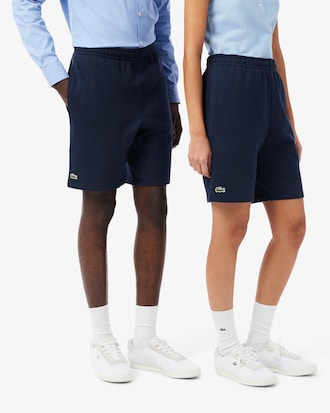 Shorts in tessuto felpato regular fit