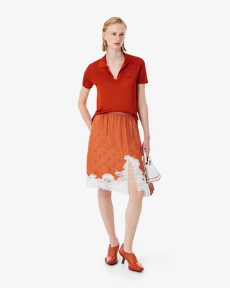 Gonna in tulle ricamato motivo paesaggio Runway