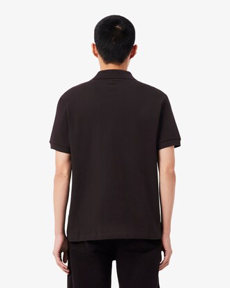 Polo in piqu&eacute; con stemma classic fit