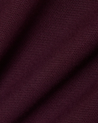Polo slim fit in piqu&eacute; elasticizzato con ricamo
