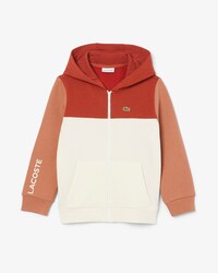 Felpa color block con cappuccio