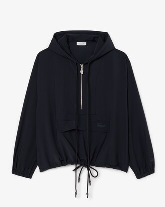 Giacca popover oversize in misto lana