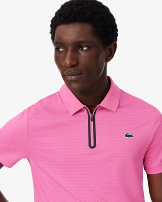 Polo tennis Ultra Dry elasticizzata in jacquard