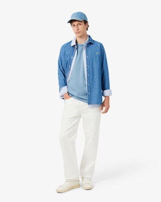Camicia a quadri in popeline regular fit