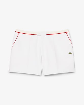 Shorts double face regular fit con bordo a contrasto