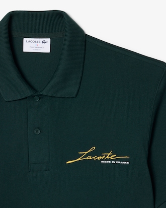 Polo classic fit in piqu&eacute; Made in France