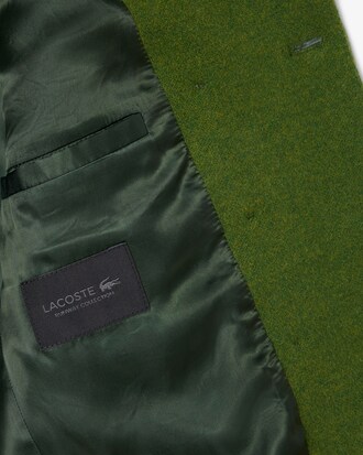 Blazer doppiopetto in twill di lana fiammata Runway