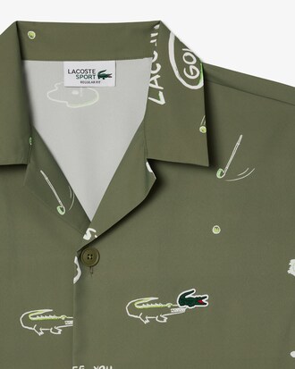 Camicia da golf hawaiana regular fit UV Protect