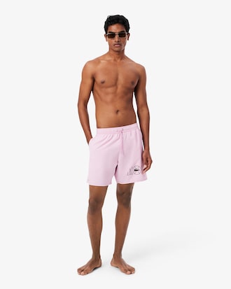 Boxer mare midi con monogramma stampato