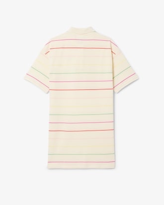 Abito polo in cotone a righe