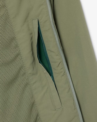 Giacca a vento in nylon tecnico idrorepellente