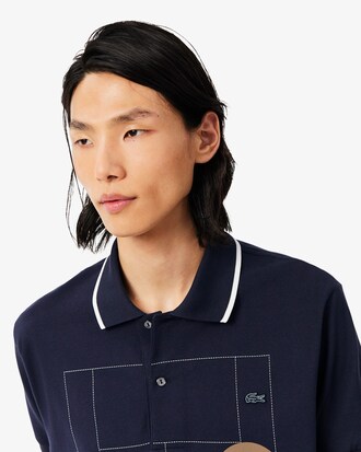 Polo grafica classic fit in piqu&eacute;