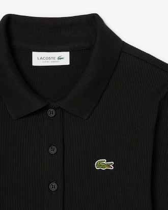Polo a coste in cotone slim fit L.12.D