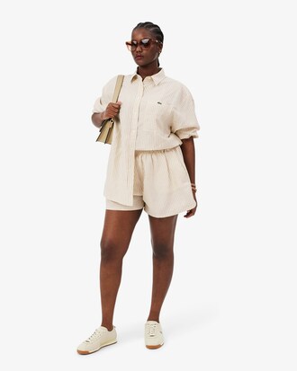 Shorts oversize in misto lino