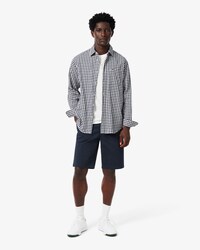 Shorts chino in twill elasticizzato