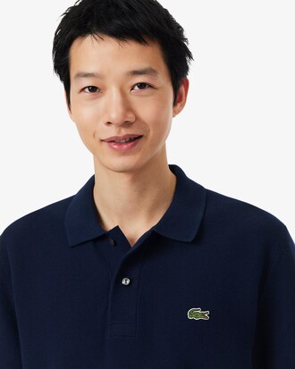 Polo in maglia boucl&eacute; classic fit