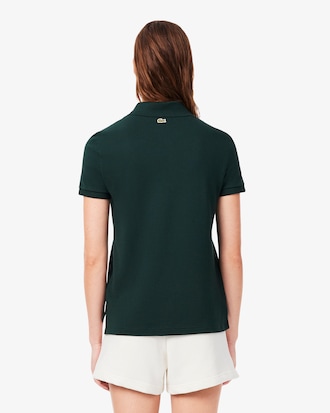 Polo regular fit in petit piqu&eacute; con stemma
