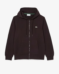 Felpa in tessuto felpato classic fit con zip