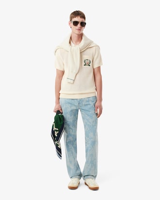 Maglione con colletto a polo French Made