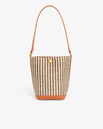 Borsa a secchiello piccola in rafia Summer Pack