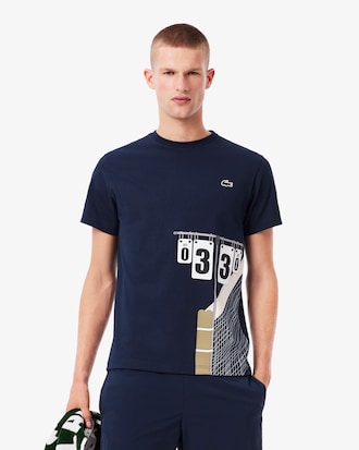 T-shirt da tennis con stampa Heritage
