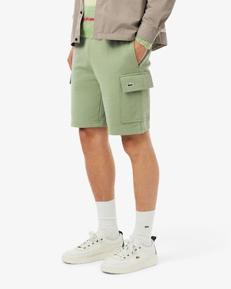 Shorts cargo in cotone felpato